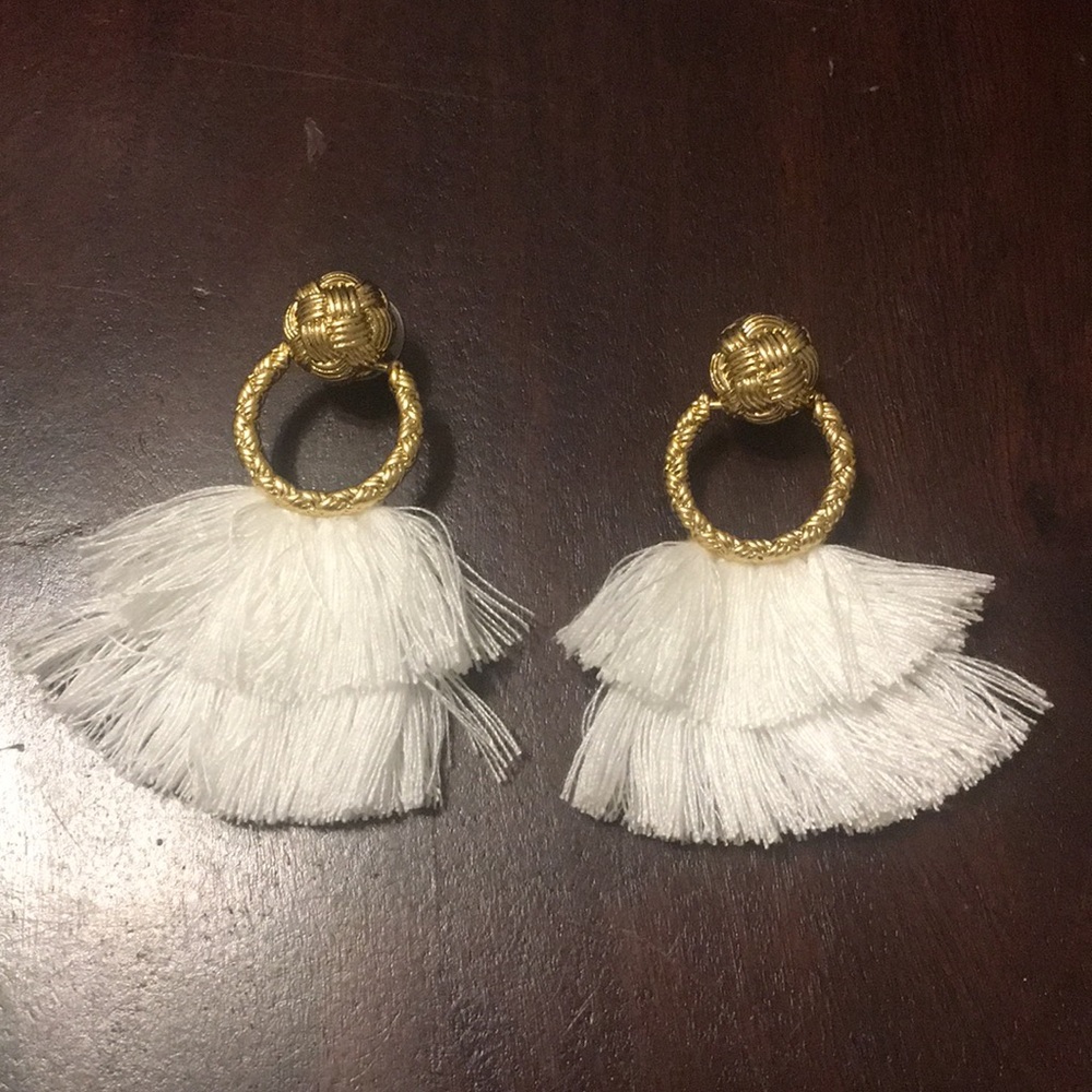 For Love and Lemons Loop Fringe Earrings